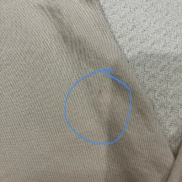 NWT Madewell Wide Sweep Trousers Minimalist Wide Leg Cream Denim Jeans 33 FLAW - Picture 15 of 15